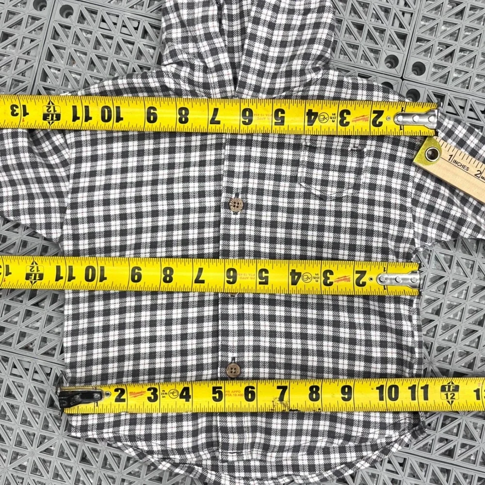Carter's Child of Mine 2pc Outfit Set Boys 0-3M‎ Grey Plaid Hooded Shirt Pants